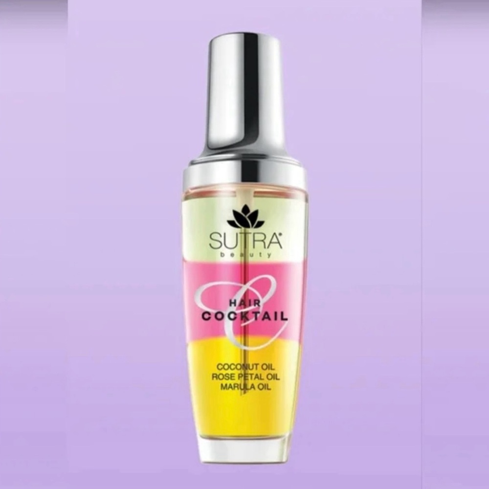 NIB Sutra Beauty Hair Cocktail with Coconut, Rose Petal, and Marula Oil